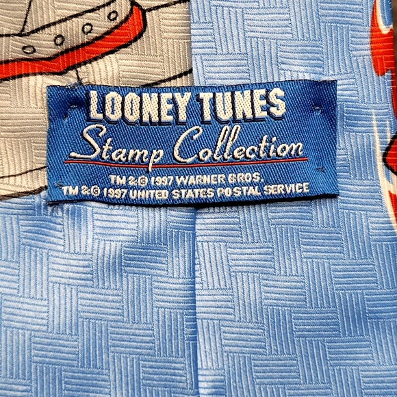 Looney Tunes Stamp Collection Bugs Bunny Men's Tie - Picture 3 of 5